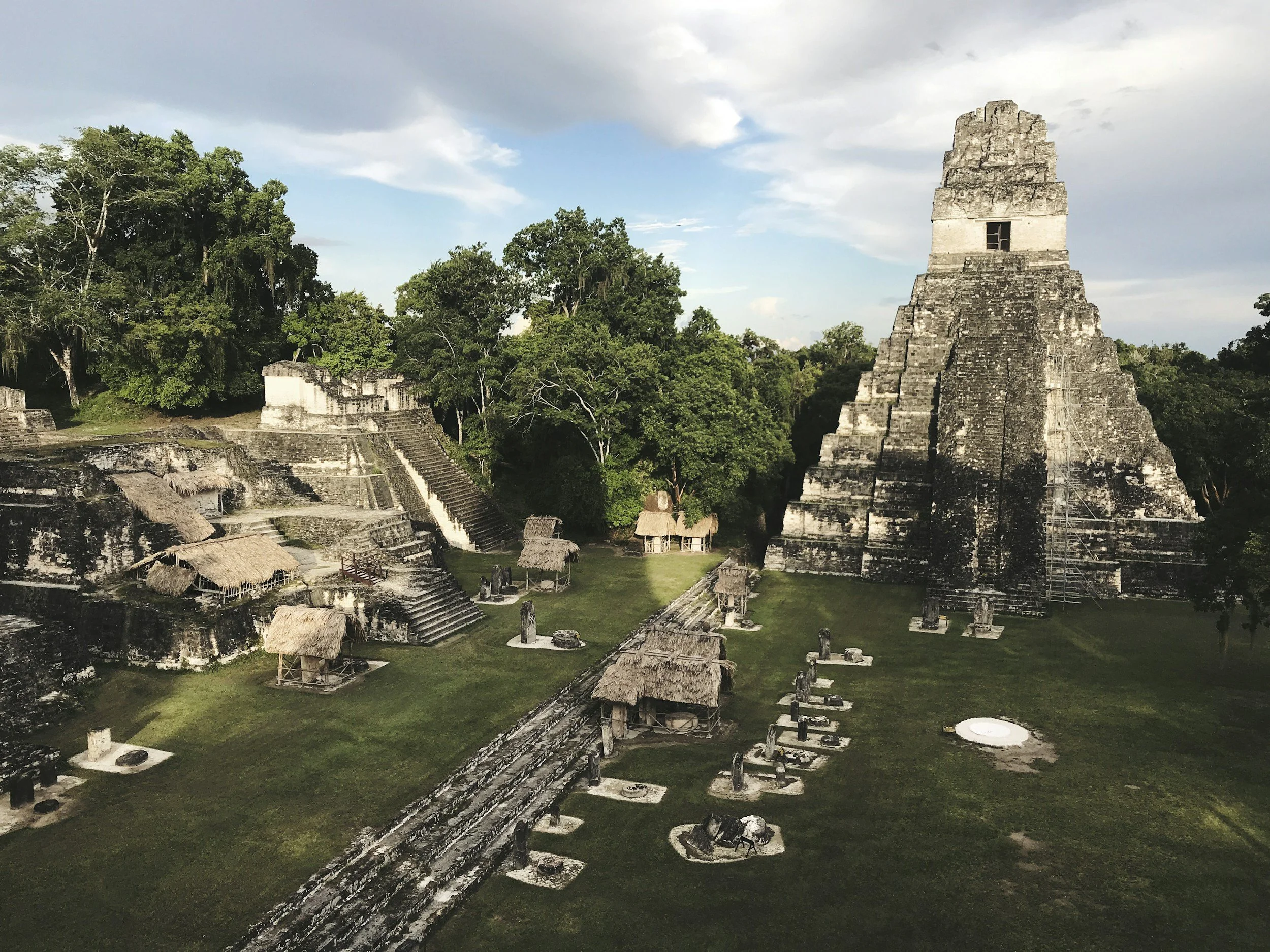 Ancient Mayan temple in the Guatemalan jungle